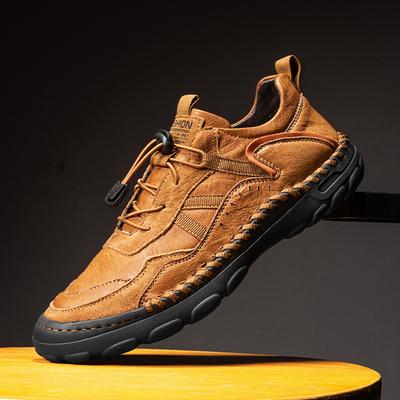 Leather Fashion MenS Sneakers Handmade Outdoor Shoes Man Shoes Fashion Lightweight Mens Loafers Moccasins New Men Casual Shoes