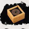 Quadrate Bamboo Hollow Out Incense Box Carved Pattern Incense Coil Box Household Indoor Incense Tea Ceremony Decoration Article