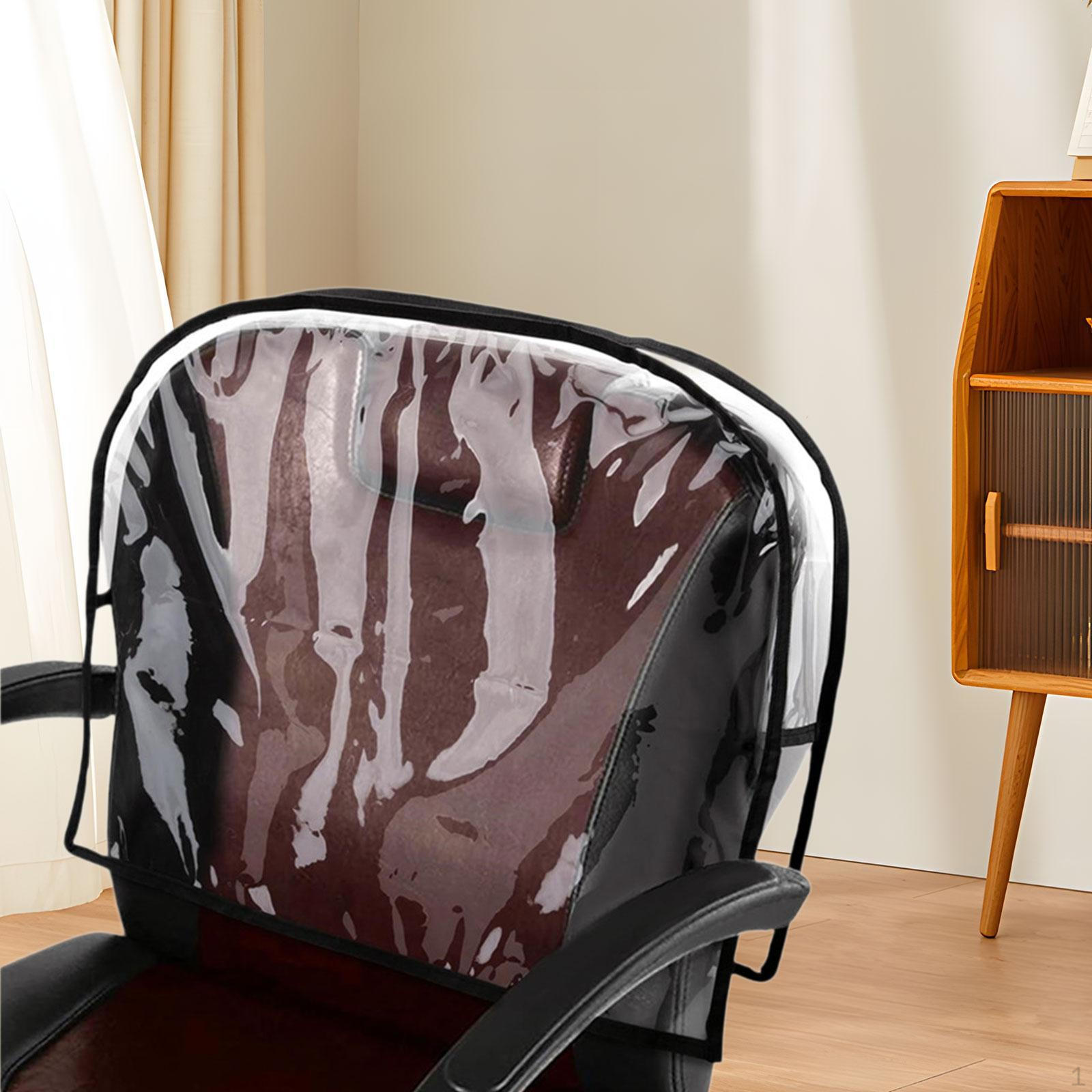 

Чехол для стула парикмахерской, защита спинки, прозрачный, водонепроницаемый, для парикмахерской Semicircular Small