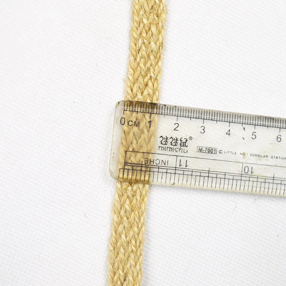 Simple Style Jute and Hemp Webbing: Wide-Narrow Flat Belt for Decorative Packaging and Bundling
