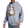 Men's Hooded Sweatshirt, Contrasting Color Sweatshirt, Sports   Casual Jacket