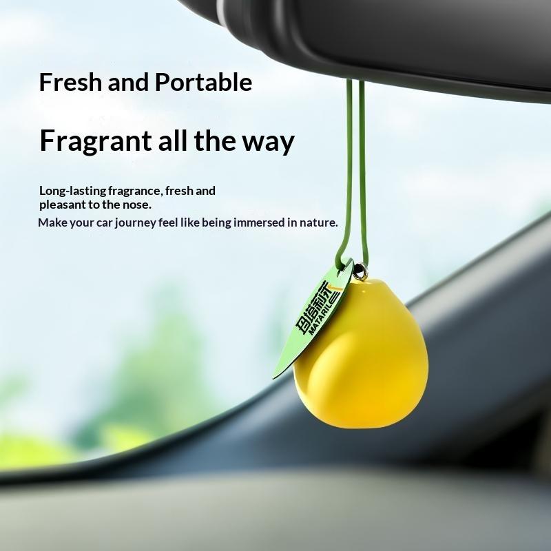 Car Hanging Air Freshener Soft Pomelo Scent No Residue Odor Remover for Car Styling Bedroom Closet