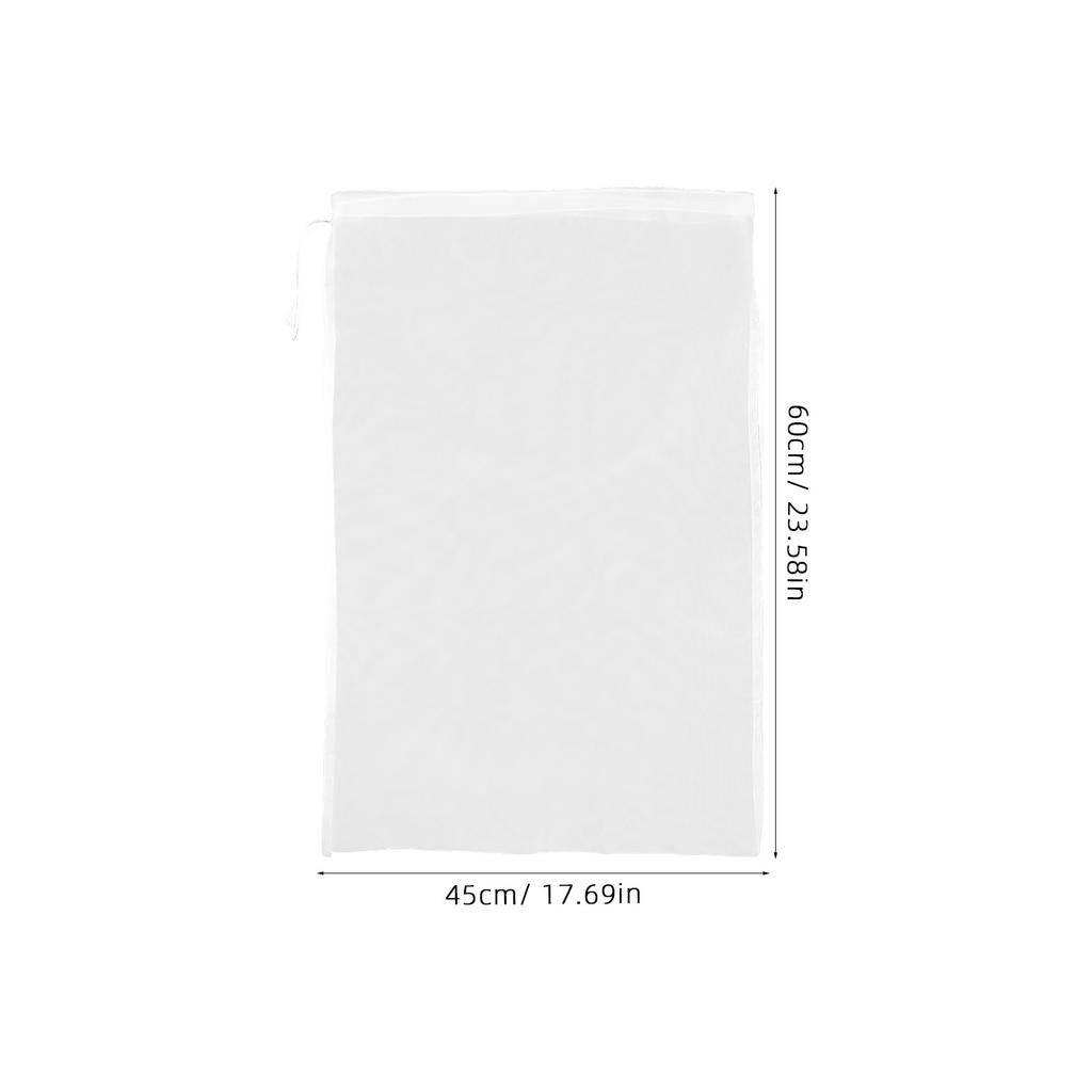 5Pcs Mesh Strainer Bag 80 Mesh Reusable Gauze Filter for Nut Milk Soy Yogurt Juice Cheese Easy Liquid Filtration