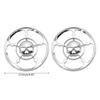 1 Set Motorcycle Skull Speaker Trim Cover for Electra Glides Street Glides Trikes 1996-2013 4-1/2" Grill Covers