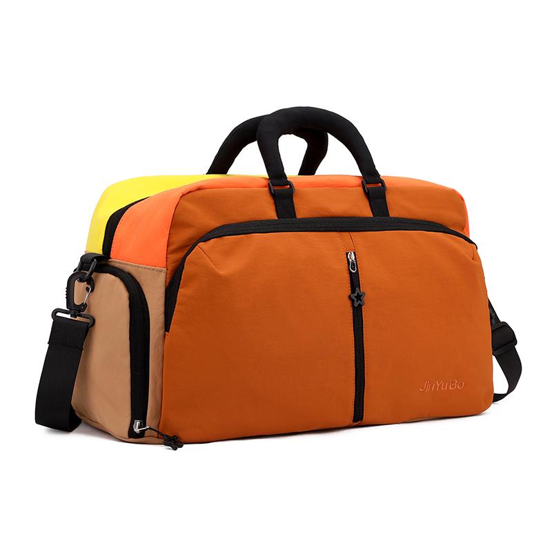Travel Bag Women's Large Capacity Storage Bag Color Contrast Gym Bag