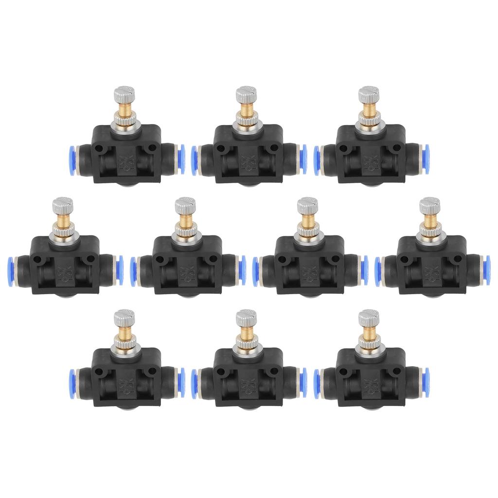 Pneumatic Airflow Regulator /set Push In Speed Controller 6mm Pneumatic Air Control Valve Connector