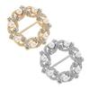 Rhinestone Scarf Ring Artificial Pearl Silk Scarf Clip Elegant Scarf Holder Ring for Women