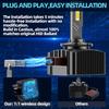 2PCS D SERIES D3S LED Car Headlights Bulbs D3S D3R Turbo LED Headlamp 6000K Auto Lamp Plug&Play HID Conversion Kit