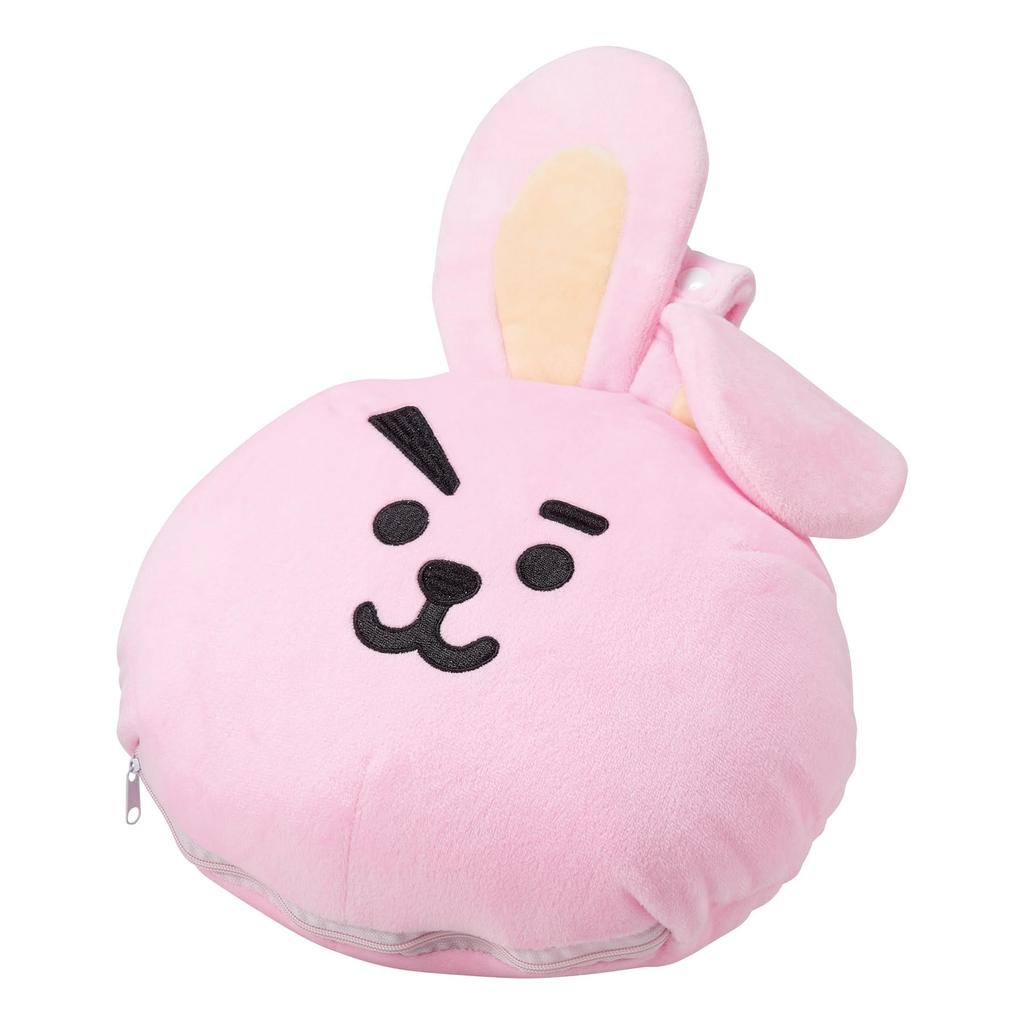 Marushin Hooded Neck Pillow BT21 Neck Goods 5785012400 Bead H37 x W26cm Neck H30 x W32cm Pillow_COOKY cushion approx. pillow approx.