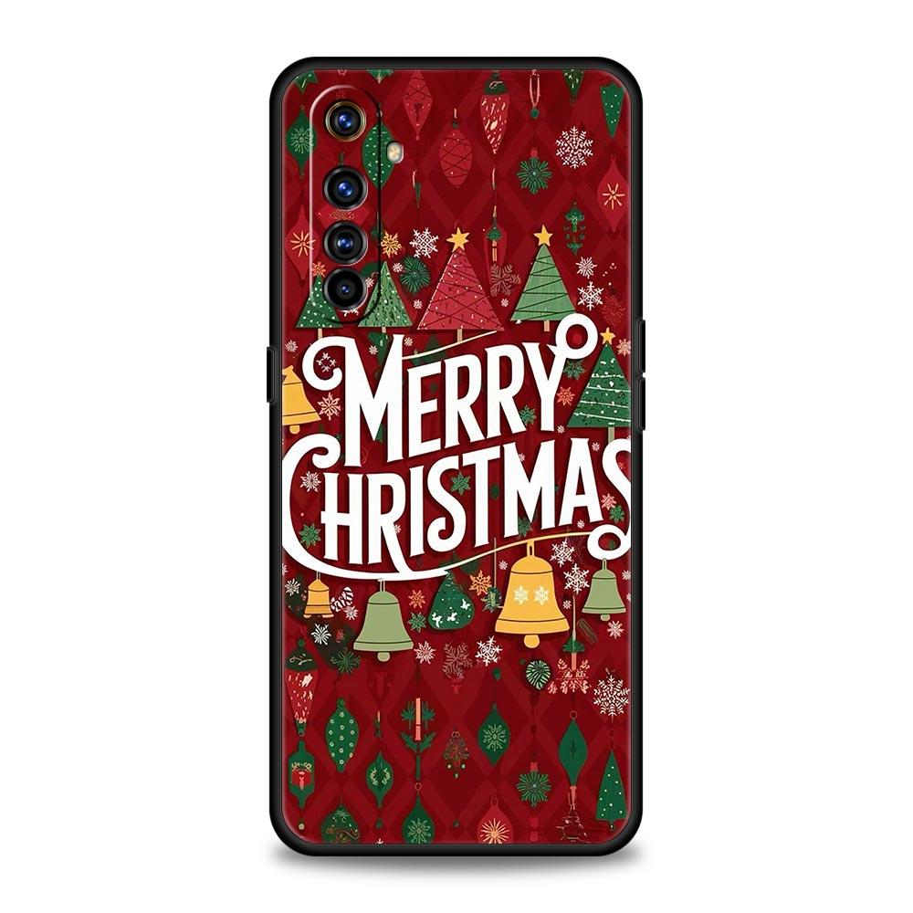 Merry Christmas Soft TPU For Realme 13 12 11 10 9 Pro Plus GT3 GT2 C21 C25 C35 C53 C55 C67 Pro 5G Phone Case Cover Fundas Capas