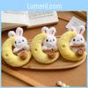 Plush Moon Rabbit Keychain With Pp Cotton Filling For Midautumn Festival Gift