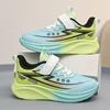 Spring and Summer New Girls' Sports Shoes Thick-soled Lightweight Velcro Mesh Breathable and Comfortable Children's Running Shoes