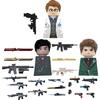 MOC UV Printing Military Building Blocks Accessories Soldier Figures  Special Forces Army Sniper Police Bricks Toy Children Gift