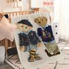 Mode P-Polo B-Bären Luxusdecke Weich Bequem Nickerchen Plüsch Geeignet für Wohnzimmer Büro Schlafzimmer Geburtstag Zuhause Kindergeschenk