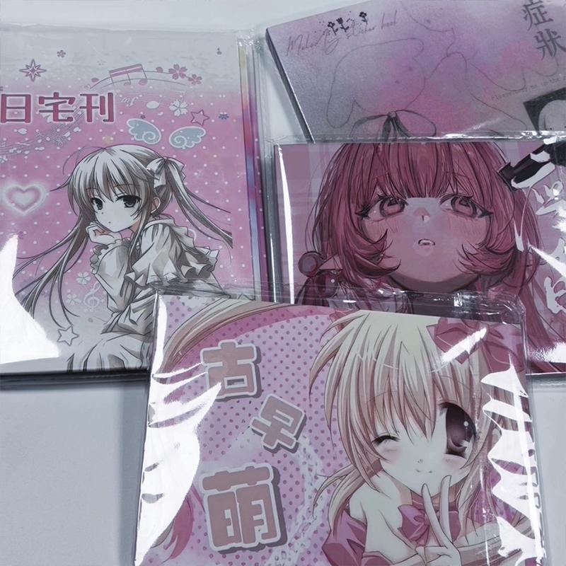 Kawaii Japanese Retro Magazine Cut Film Sticker Book Material Anime Characters Cute Sticker Book Diy Decorative Collage Gifts