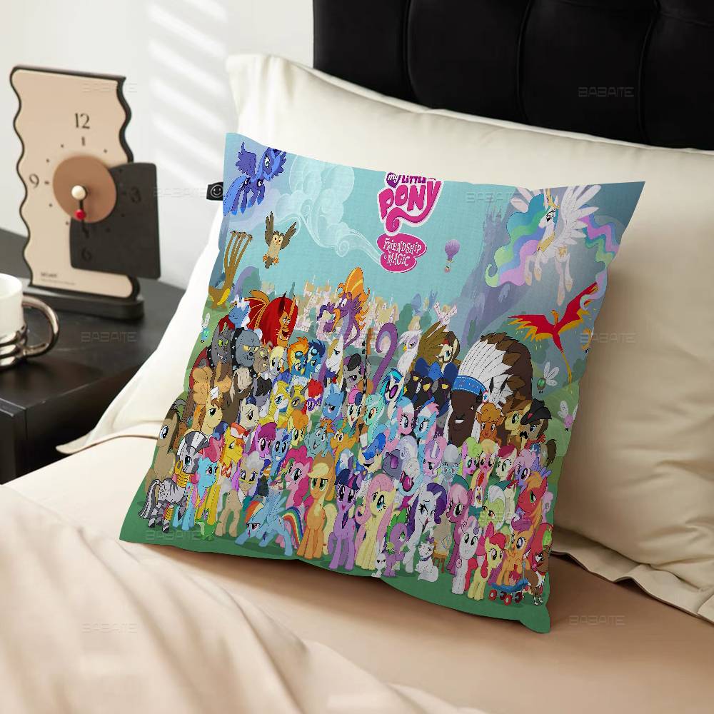 Cartoon My L-LittleS P-PonyS Pillow Anime Pillow Sofa Bed Head Pillow Cover Cushion Cover 45x45 Cm Fashion