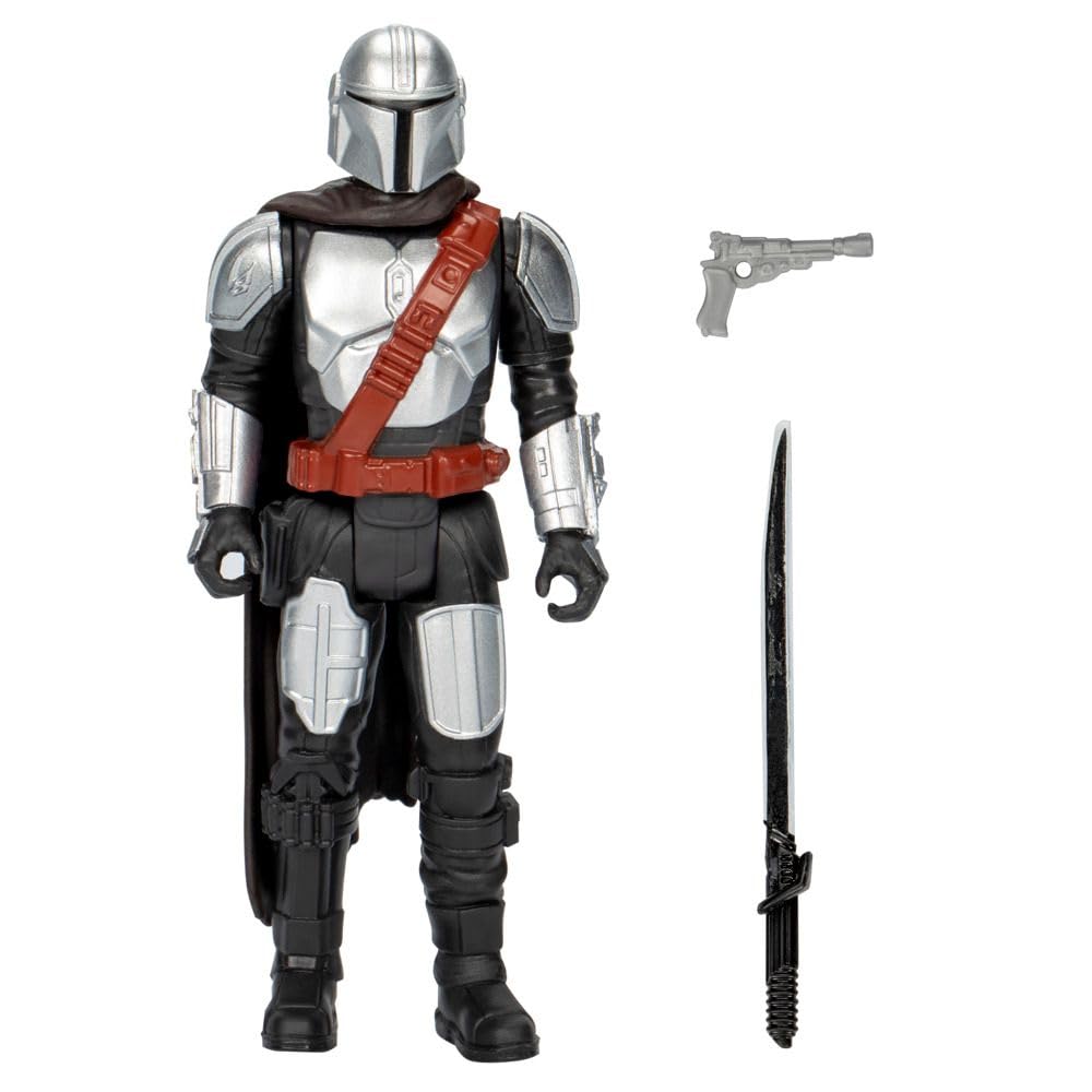 STAR WARS Epic Hero Series The Mandalorian 4-Inch Action Figure & 2 Accessories, Toys for Boys and Girls Ages 4 and Up