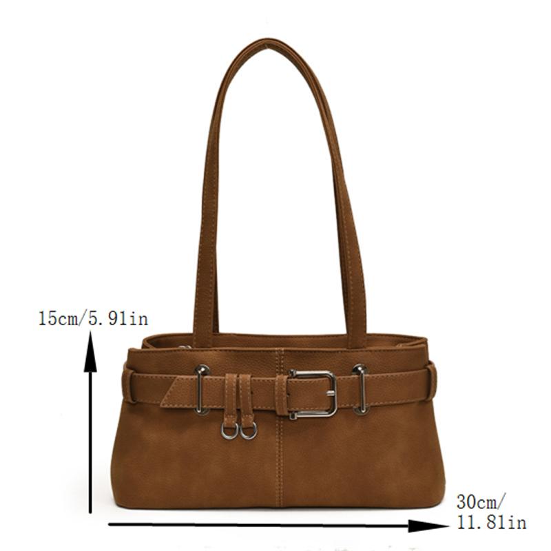 High Quality Retro Versatile Women'S Shoulder Tote Bag Underarm Bag  Handbag Large Capacity Commuter Bag Girl Purse Gift