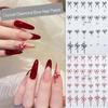 DIY Manicure Art Decoration Small Bow Nail Stickers Easy To Apply and Remove