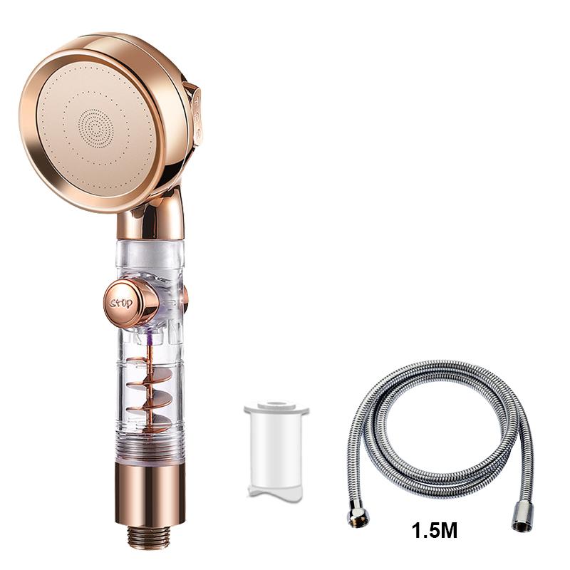 VILOYI Turbocharged Shower Head 3 Modes High Pressure Water Saving Adjustable Handheld Showerhead Massage Filter Rainfall Nozzle