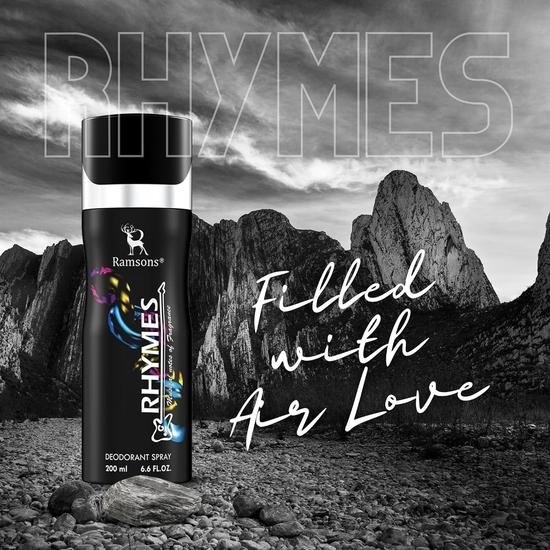 Ramsons - RHYMES Deodorant Spray |200 ML | Body Perfume For Men | TN - Lemon, Leafy Green | MN - Violet, Lilly of the Valley, BN - Musk, Tonka, Woody