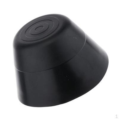 Durable Black PVC Boat Collision Head Cone Flat Strong Kayak Crashproof