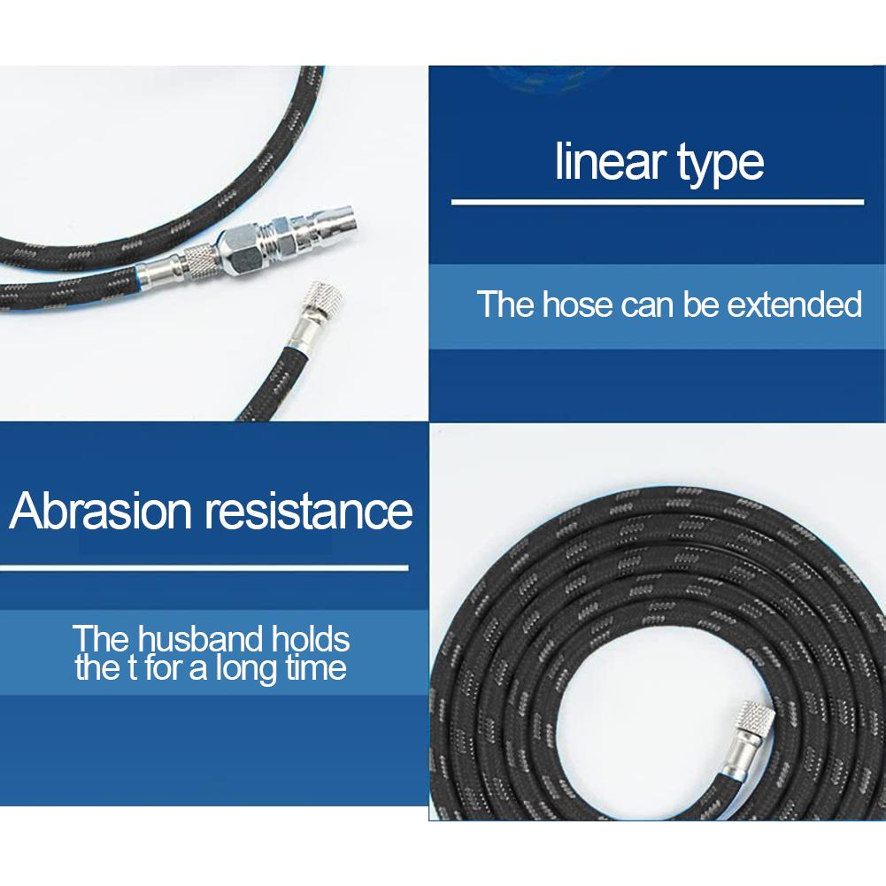 5.9ft Airbrush Hose Air Compressor Hose Airbrush Painting Airbrush Connecting High Quality Standard 1/8\" Fittings