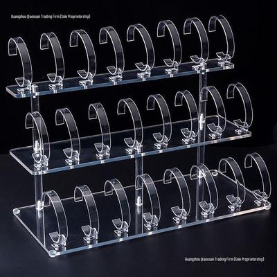 Présentoir en acrylique pour montres et bracelets - Support de fixation en plastique pour comptoirs de magasin