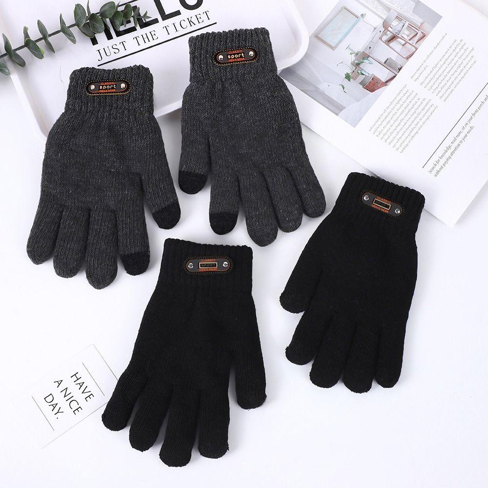 Single/Double-layer Cold-proof Gloves Thick Warm Touch Screen Glove Men's Winter Gloves  Outdoor
