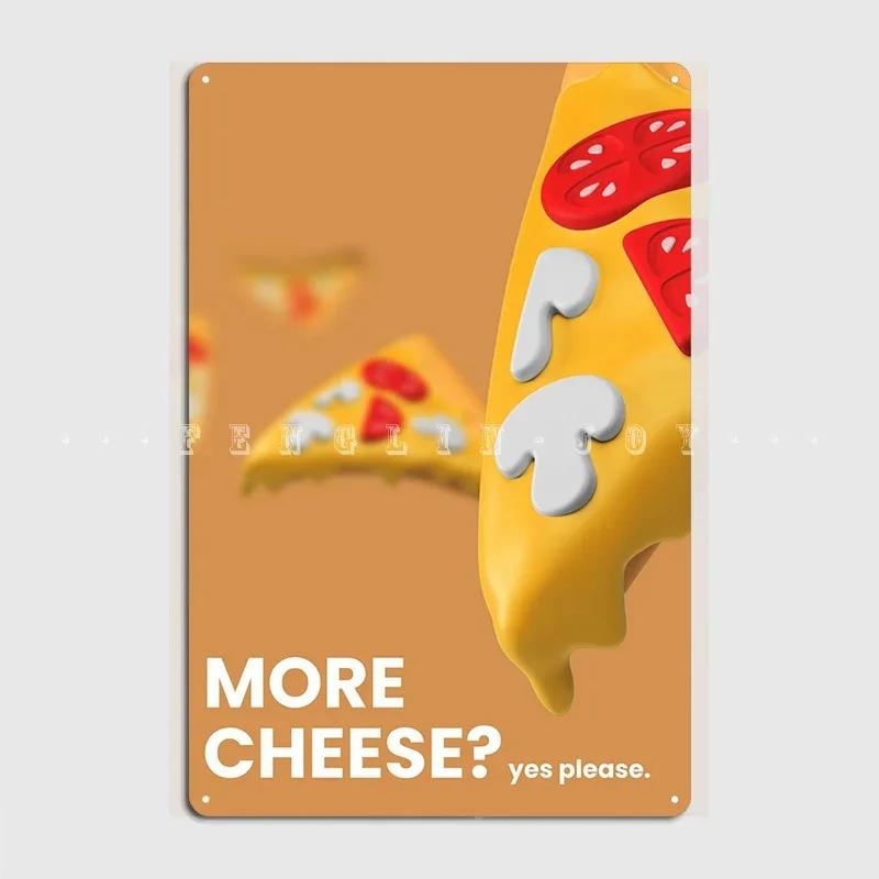 More Cheese Please Metal Plaque Poster Cinema Living Room Club Bar Designing Wall Plaque Tin Sign Posters