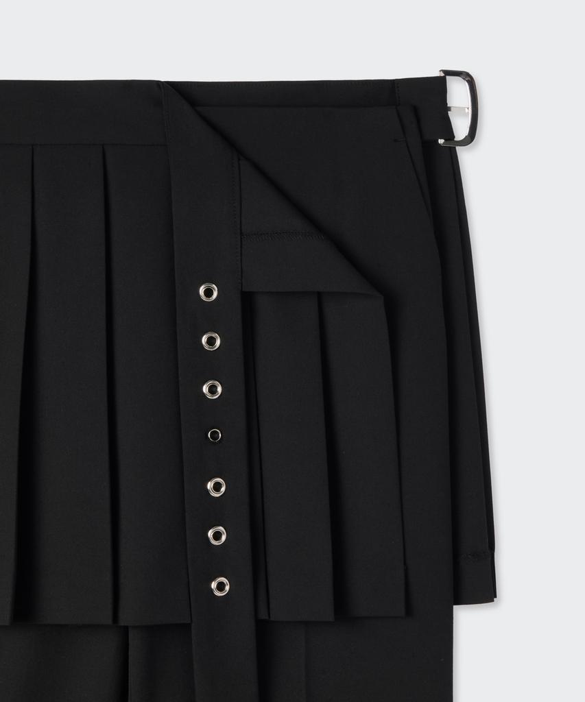 MUSINSA STANDARD WOMAN Women'S Detachable Pleated Mini Skirt Slacks [Black]