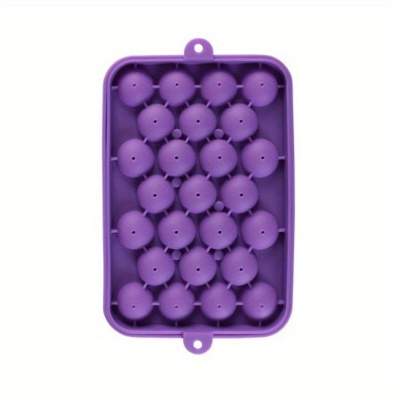 25 Grids Ball Ice Cube Mold Silicone with Cover Ice Storage Box Easy To Demould DIY Ice Ball Maker Grape Ball Handmade Soap Mold