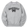 KAN6312 Kmg0172 Lettering Tiger Fleece-Lined Sweatshirt Gray
