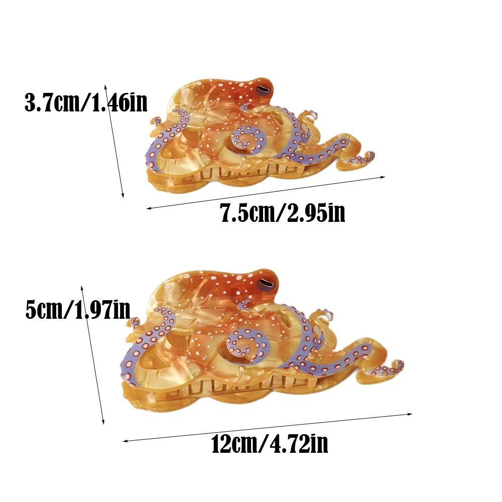 Fashion Octopus Hair Claw Clip Cartoon Lightweight Hairpin Non Slip Hair Barrettes Women