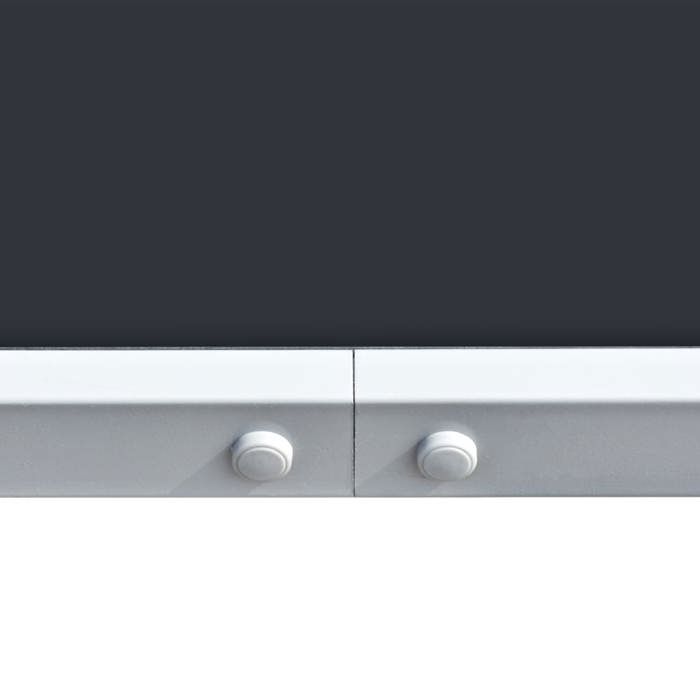 VidaXL Table de jardin 150x90x74 cm Noir Acier