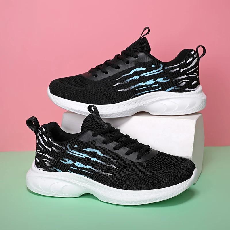 Fashion 2025 Summer Multi-functional Outdoor Casual Running Shoe with A Soft and Breathable Mesh for Women in A Two-tone Tie Zapatillas