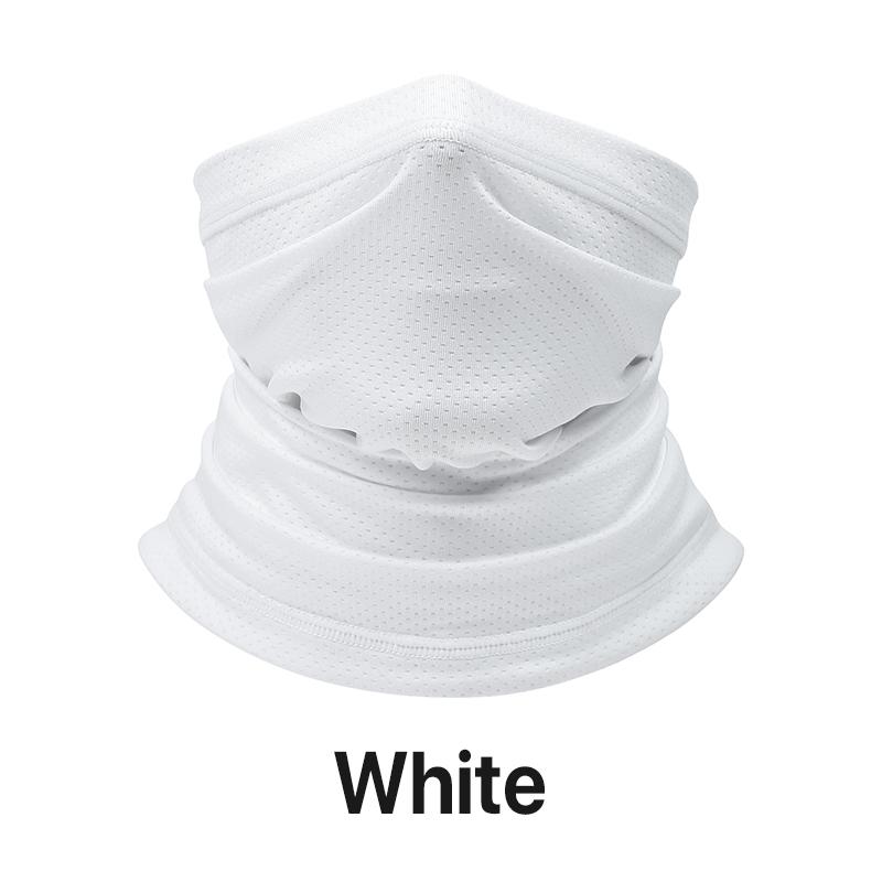 Multifunctional Solid Color Face Neck Gaiter Cooling Scarf Headwear Breathable Face Cover Bandana Sun Protection For Cycling Running