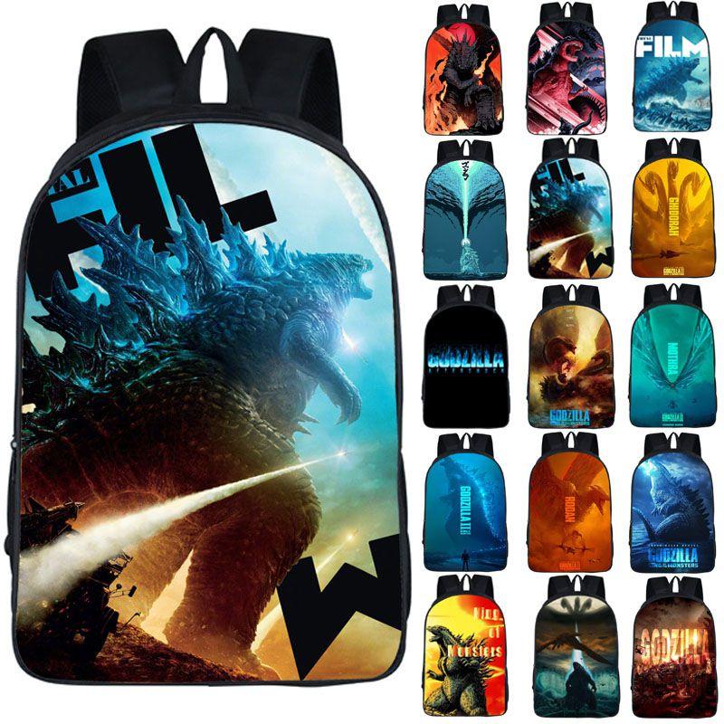 Strapazierfähiger 3D Godzilla King Of The Monsters Rucksack Kinder Schultasche mit klassischem Reiz