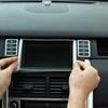 For Land Rover Discovery Sport 2015 2016 2017 2018 ABS Silver/Black Car Navigation Frame Cover Trim Sticker Car Accessories