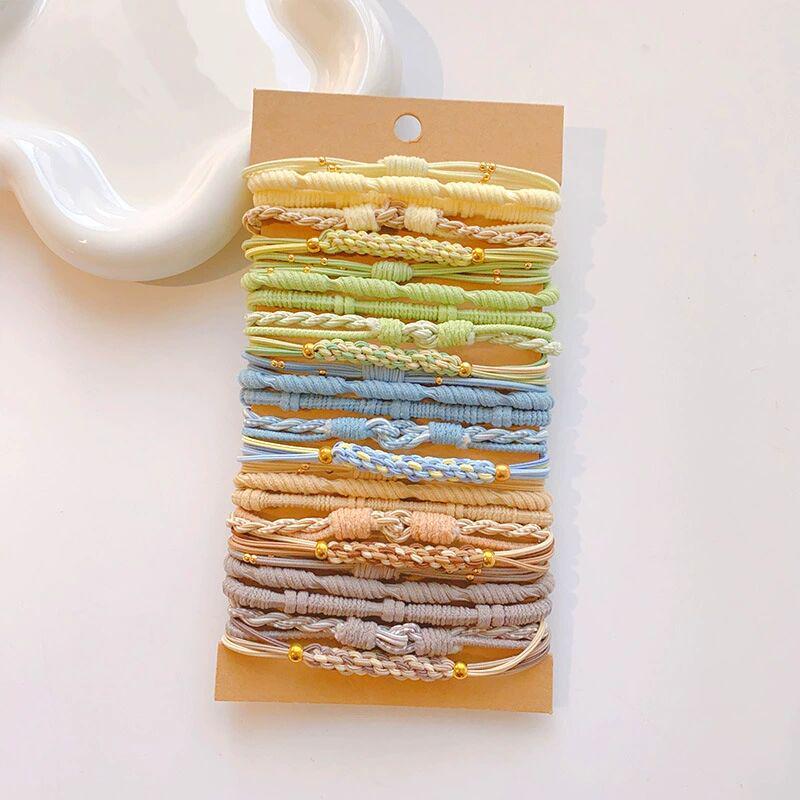 Elegant Elastic Headband & Ponytail Hair Tie Bracelet Set