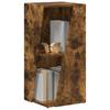Side Shelf Smoked Oak 33 X 32 X 70.5 Cm Engineered Wood