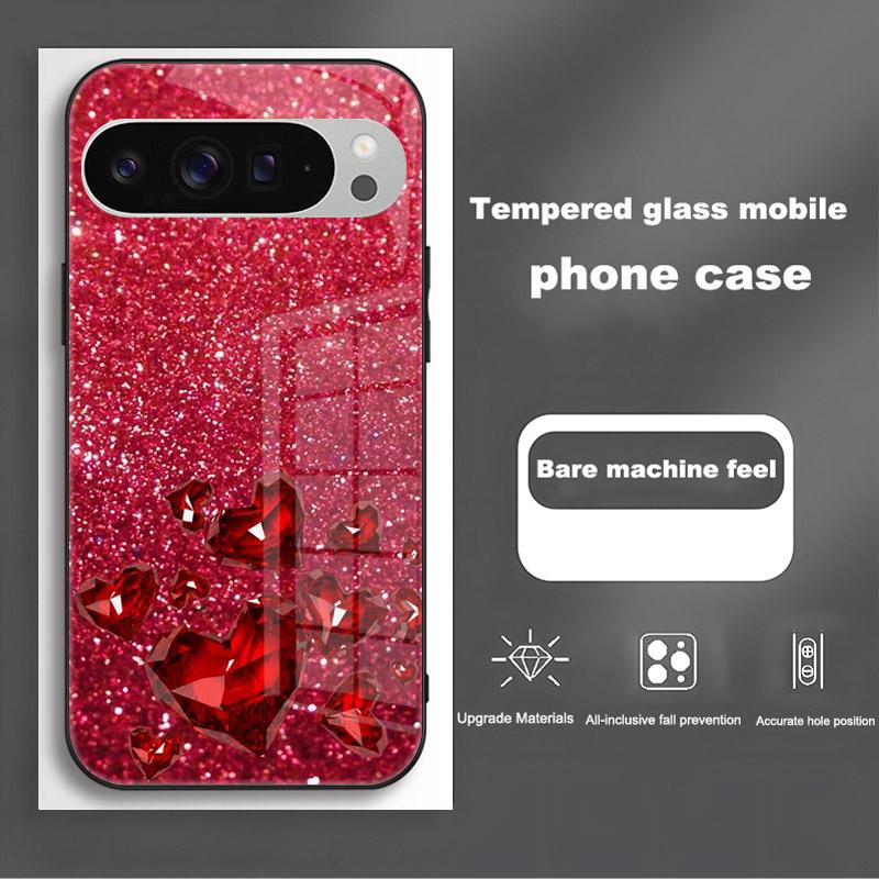 

For Google Pixel 9 Pro XL Case Cover Luxury Tempered Glass Phone Case For Google Pixel 9A 9 Pro 8A 8 Pro 7 Pro 7A Protect Shell Pixel 9 Pro