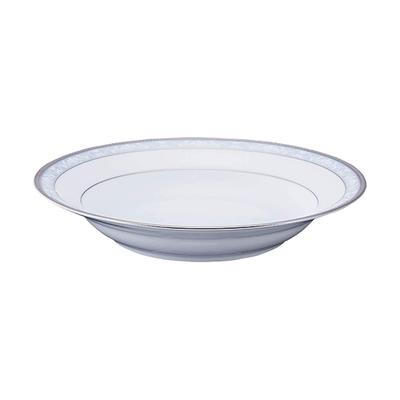 Deep Plate, 22.5cm, Hampshire Platinum, 1 Plate, Platinum Fine Porcelain, 4336L/91398