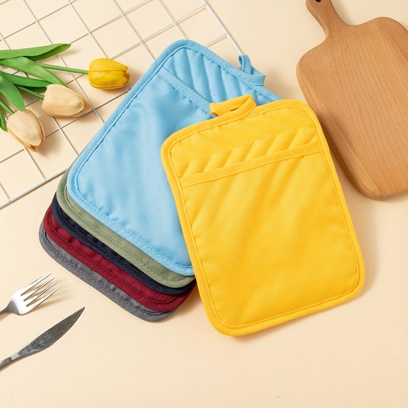 4pcs/set Baking Kitchen Oven Gloves Heat-resistant Microwave Gloves High-temperature Baking Resistant Fabric Cotton and Linen