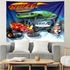 Truck Print Tapestry, Backdrop, Easy Setup, Ideal for Bedroom, Office & Living Room, with Aesthetic Wall Hanging Decor.
