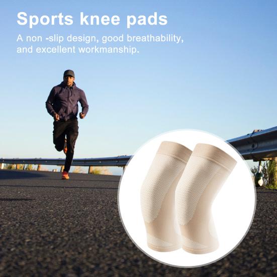1 Pair Women Men Sport Knee Pads Pain Relief Running Yoga Dancing Knee Protector Brace Ultra-thin Breathable Knee