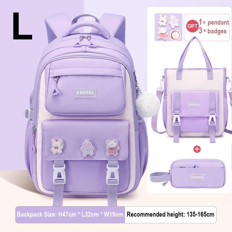 Seturi de 3 bucăți rucsac pentru copii pentru fete cadou Genți de școală de capacitate mare Rucsac pentru școala primară geantă