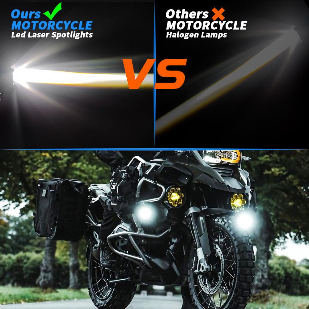 MOFOX W05 Motorcycle LED Fog Light Dual Head Spotlight 40W 8000Lms High/Low Beam Light