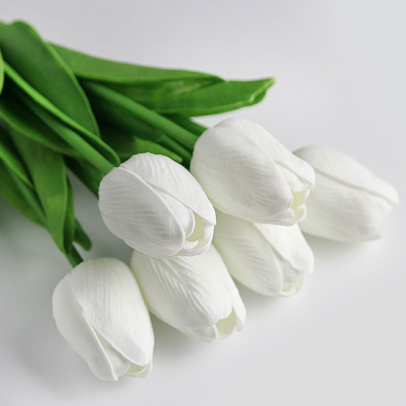 Tulipány Umelé kvety 18 ks Falošné hodvábne tulipány Tulipány s dotykom ako živé Kytice Usporiadania na Valentína Deň matiek Kvetinové darčeky