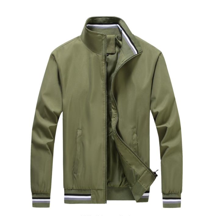 2026 Casual Jacket Men  S Spring And Autumn Sport Solid Color Jacket Men 3A XXXXXL зелёный